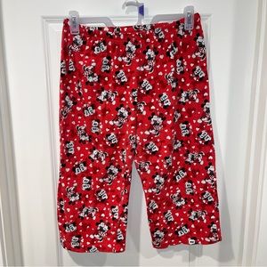 Disney Women Mickey & Minnie 100% cotton Sleep Pants Size XL all over print Y2K